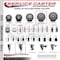 Service Caster 5'' Gray Poly Wheel Swivel 7/16'' Stem Caster Set 2 Total Lock Brake, 4PK SCC-GRTTL20S514-PPUB-716138-2-S-2 - alternate 4